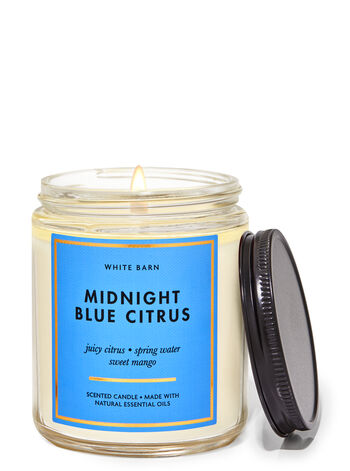 Midnight Blue Citrus Single Wick Candle Single Wick Candle