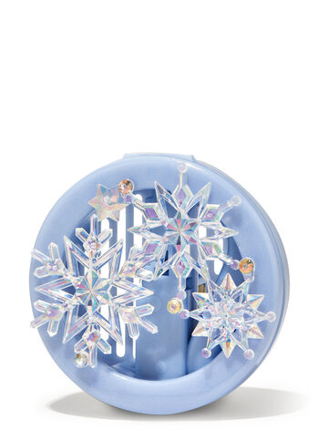 Iridescent Snowflakes Visor & Vent Clip Car Fragrance Holder