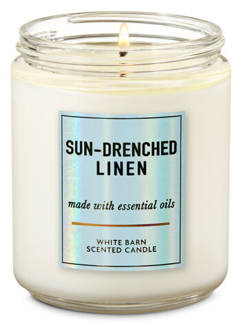 Sun-Drenched Linen Single Wick Candle Single Wick Candle