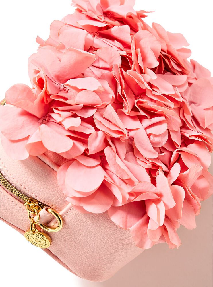 Pink Floral Cosmetic Bag Cosmetic Bag