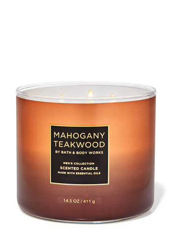 Mahogany Teakwood 3-Wick Candle 3-Wick Candle