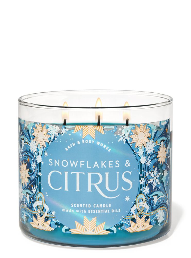 Snowflakes & Citrus 3-Wick Candle 3-Wick Candle
