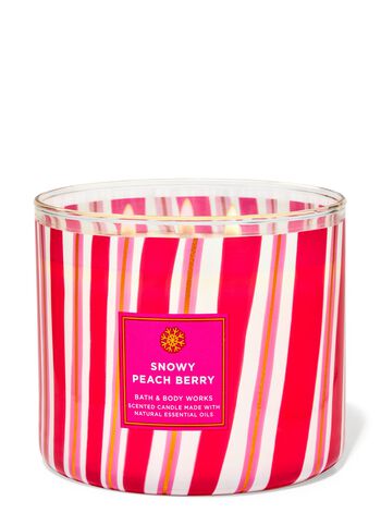 Snowy Peach Berry 3-Wick Candle 3-Wick Candle