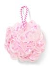 Pink Gingham Loofah Bath Sponge image number null