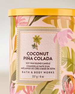 Coconut Pi&ntilde;a Colada Single Wick Candle image number null