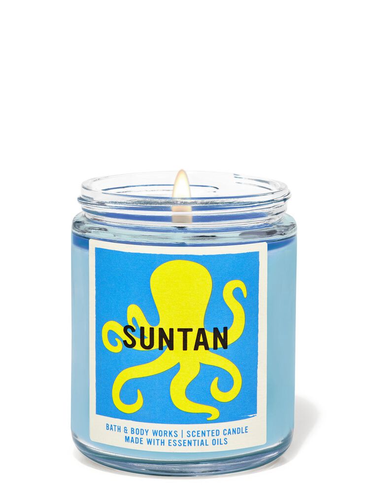 Suntan Single Wick Candle Single Wick Candle