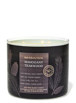 Mahogany Teakwood 3-Wick Candle Mahogany Teakwood 3-Wick Candle