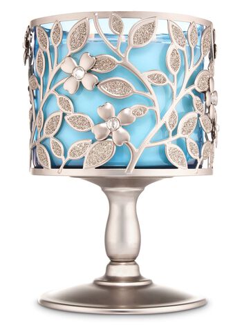 Dogwood Pedestal 3-Wick Candle Holder 3-Wick Candle Holder