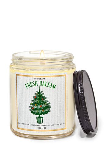 Fresh Balsam Mason Single Wick Candle Mason Single Wick Candle