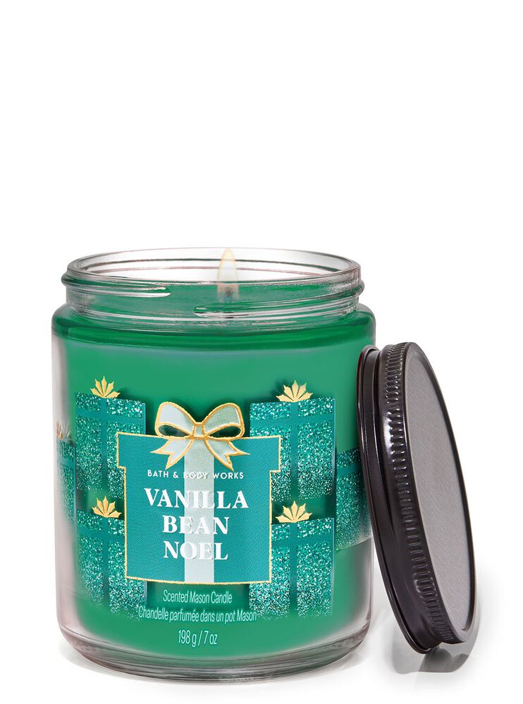 Vanilla Bean Noel Mason Single Wick Candle Mason Single Wick Candle