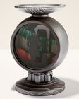 The Mandalorian Light-Up Pedestal 3-Wick Candle Holder image number null
