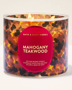 Mahogany Teakwood 3-Wick Candle image number null