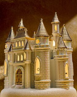 Disney Princess Light-up Castle Pedestal 3-Wick Candle Holder image number null