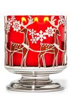 Santa's Sleigh Pedestal 3-Wick Candle Holder image number null