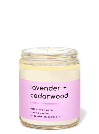 Lavender Cedarwood Single Wick Candle Single Wick Candle