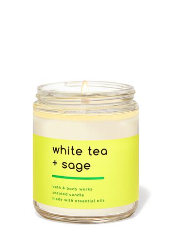 White Tea & Sage Single Wick Candle Single Wick Candle