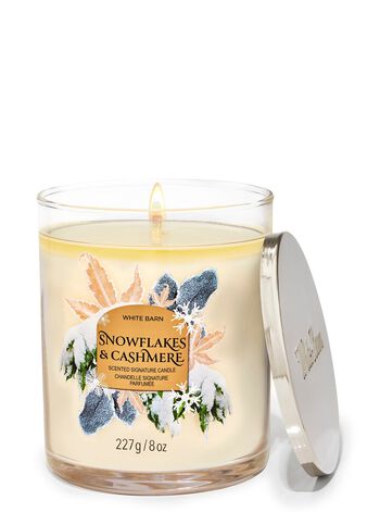 Snowflakes & Cashmere Signature Single Wick Candle Single Wick Candle