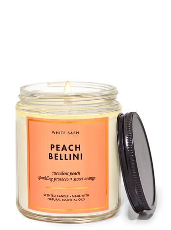 Peach Bellini Single Wick Candle Single Wick Candle