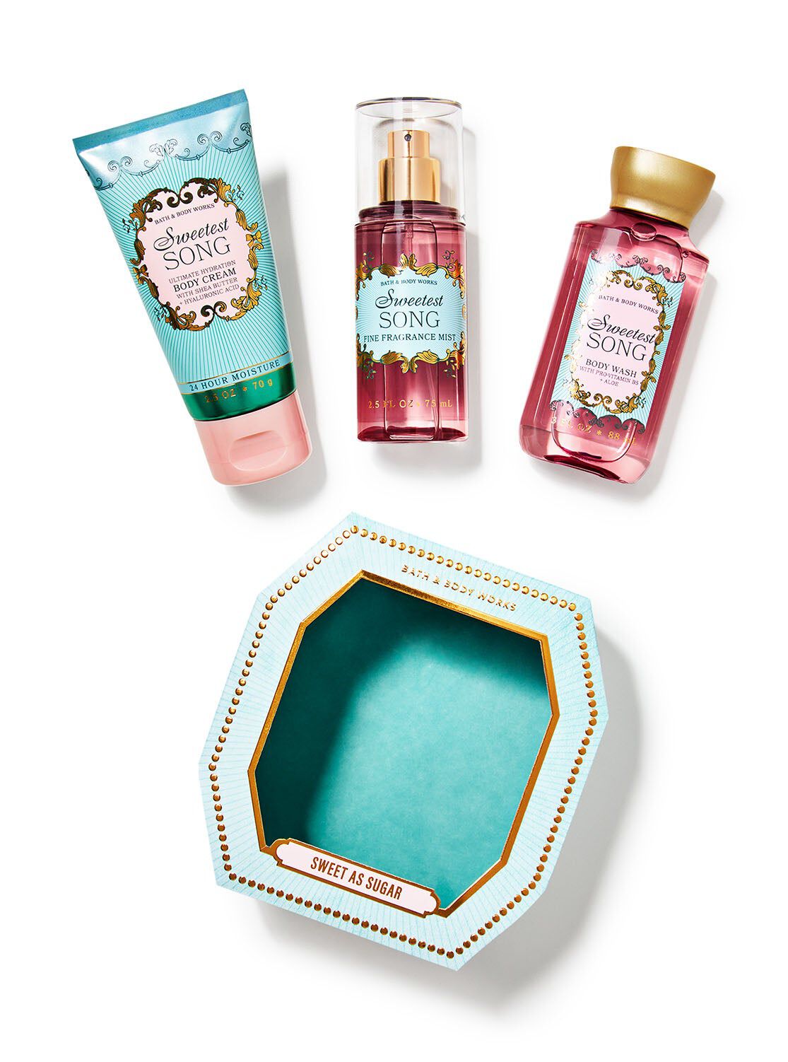 期間限定価格♪ バスアンドボディワークスsweetest song 7点セット Shop Sweetest Song Mini Gift Box Set | Bath & Body Works Malaysia