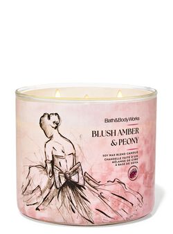 Blush Amber & Peony 3-Wick Candle