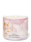 Pink Lilac & Vanilla 3-Wick Candle image number null