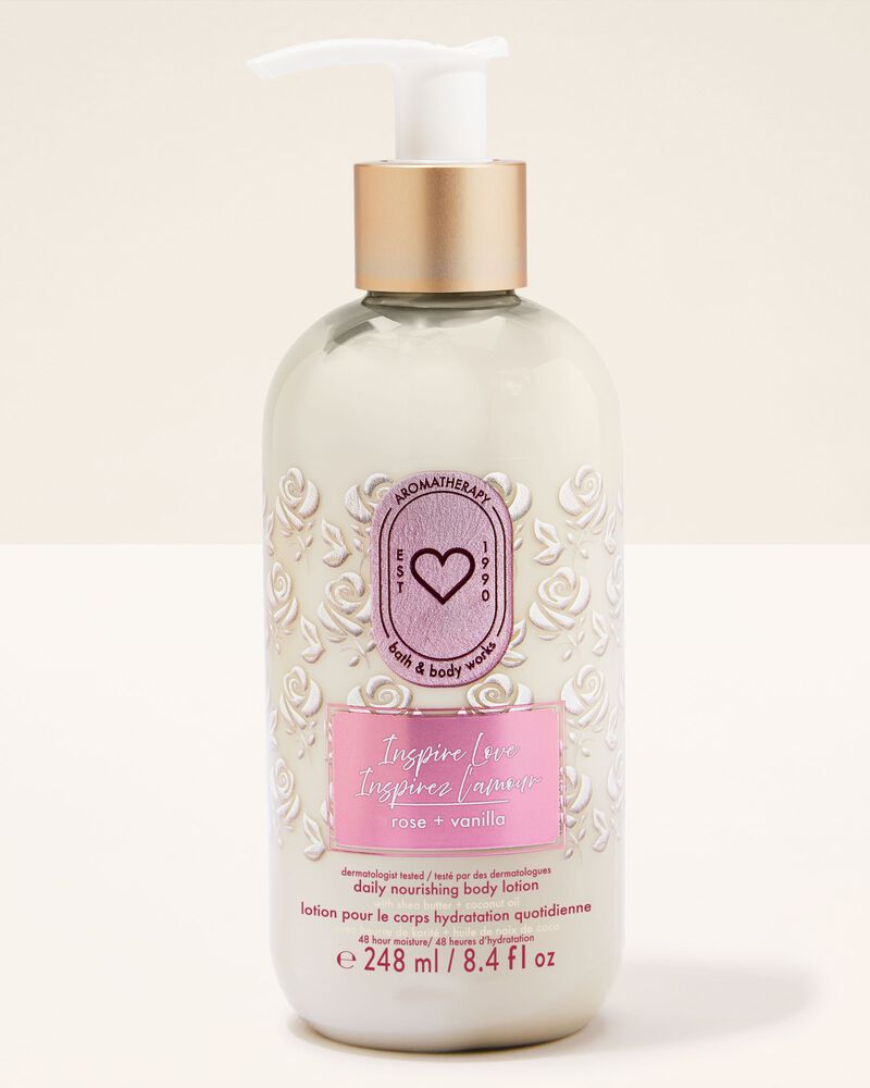 Inspire Love: Rose + Vanilla Moisturizing Body Lotion Moisturizing Body Lotion