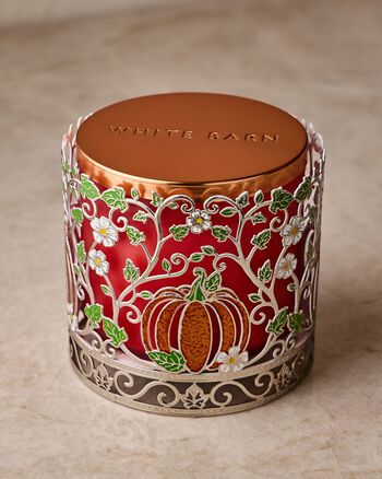 Pretty Pumpkin Sleeve 3-Wick Candle Holder 3-Wick Candle Holder