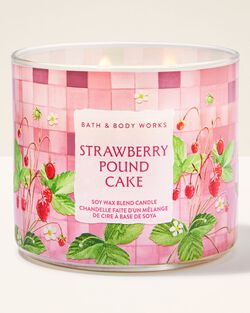 Strawberry Pound Cake 3-Wick Candle image number null