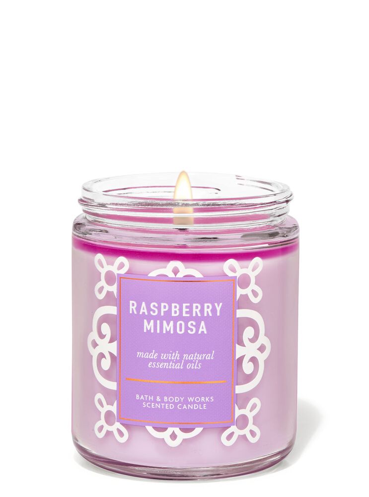 Raspberry Mimosa Single Wick Candle Single Wick Candle