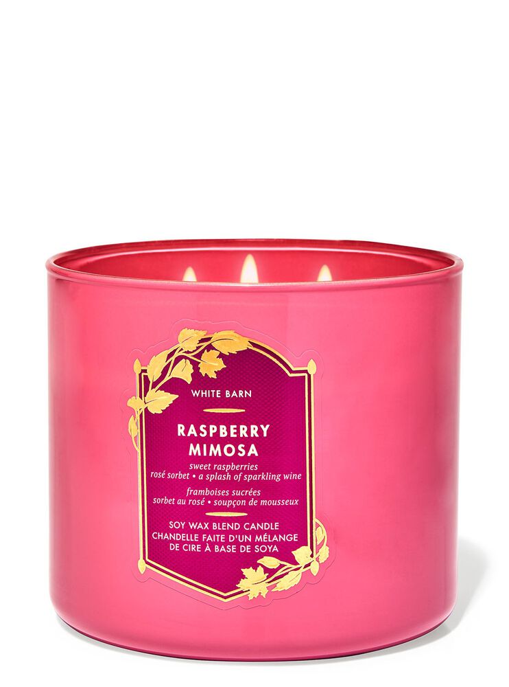 Raspberry Mimosa 3-Wick Candle 3-Wick Candle