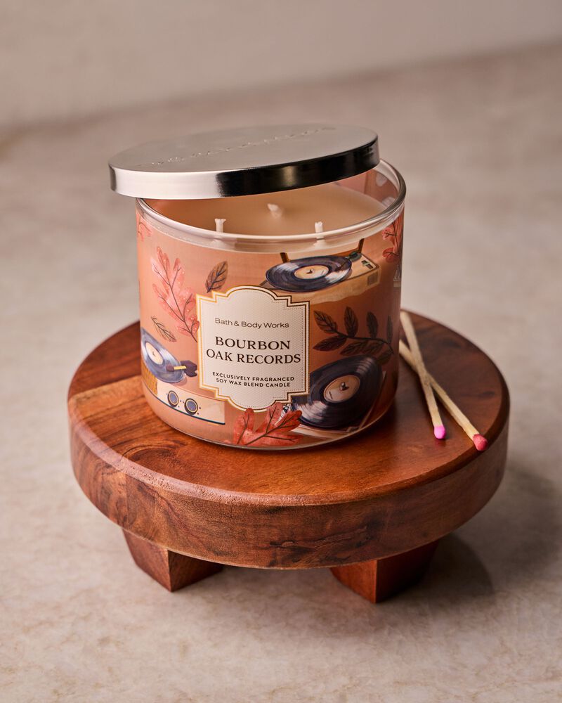 Bourbon Oak Records 3-Wick Candle 3-Wick Candle