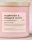 Raspberries & Whipped Vanilla 3-Wick Candle image number null