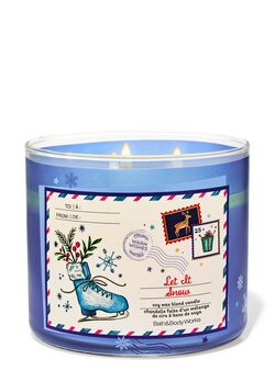 Let It Snow 3-Wick Candle