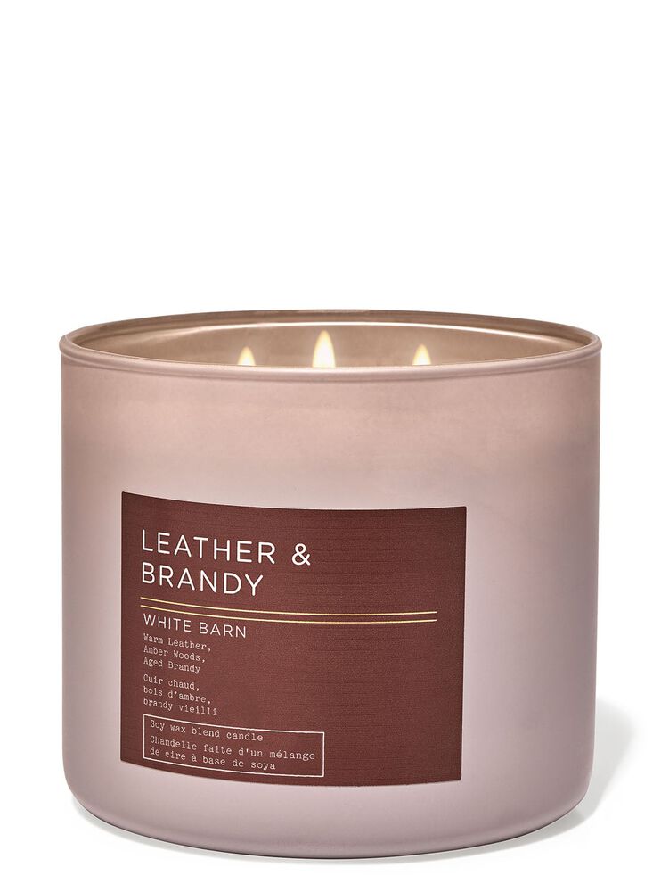 Leather & Brandy 3-Wick Candle 3-Wick Candle