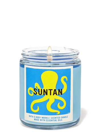 Suntan Single Wick Candle Single Wick Candle