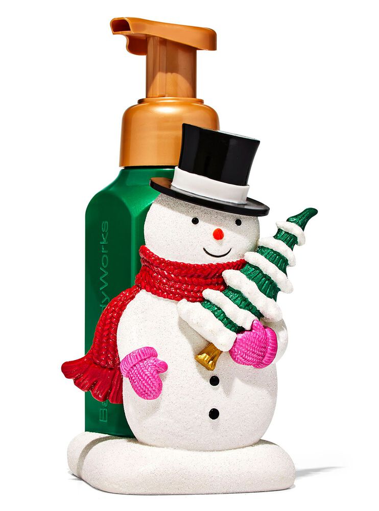 Snowman with Tree Sleeve Gentle Foaming Soap Holder Gentle Foaming Soap Holder