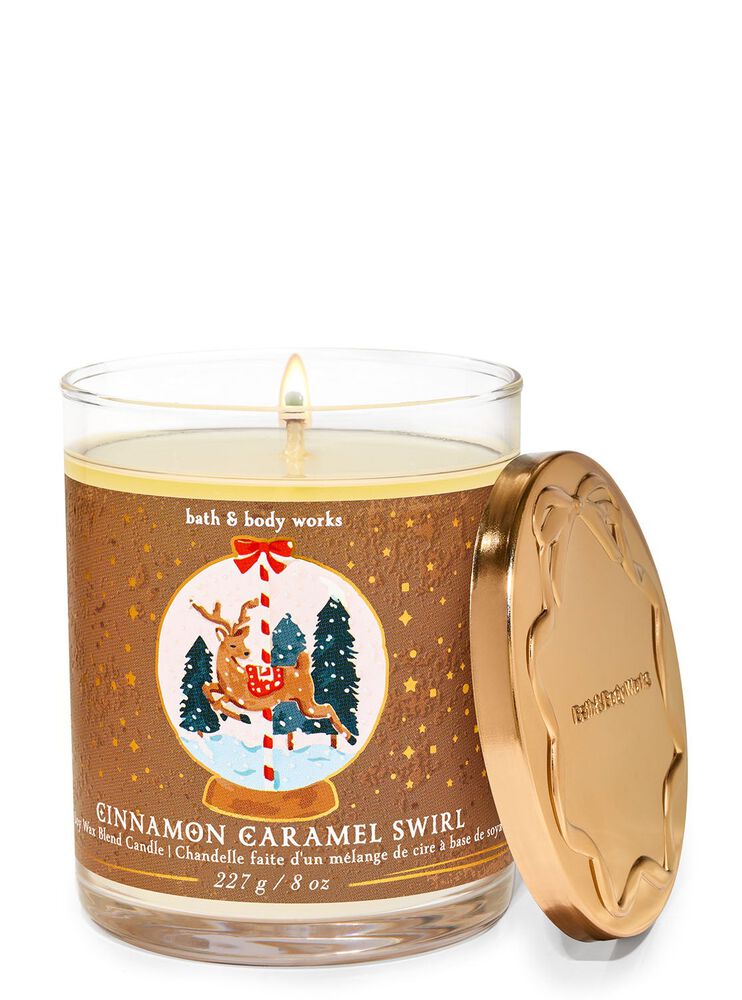 Cinnamon Caramel Swirl Single Wick Candle Single Wick Candle