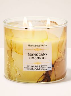 Mahogany Coconut 3-Wick Candle image number null