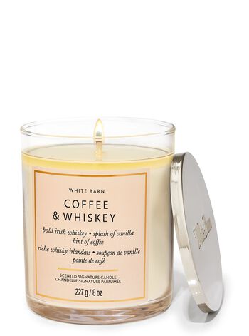 Coffee & Whiskey Signature Single Wick Candle Single Wick Candle
