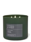 Cypress & Amber 3-Wick Candle image number null