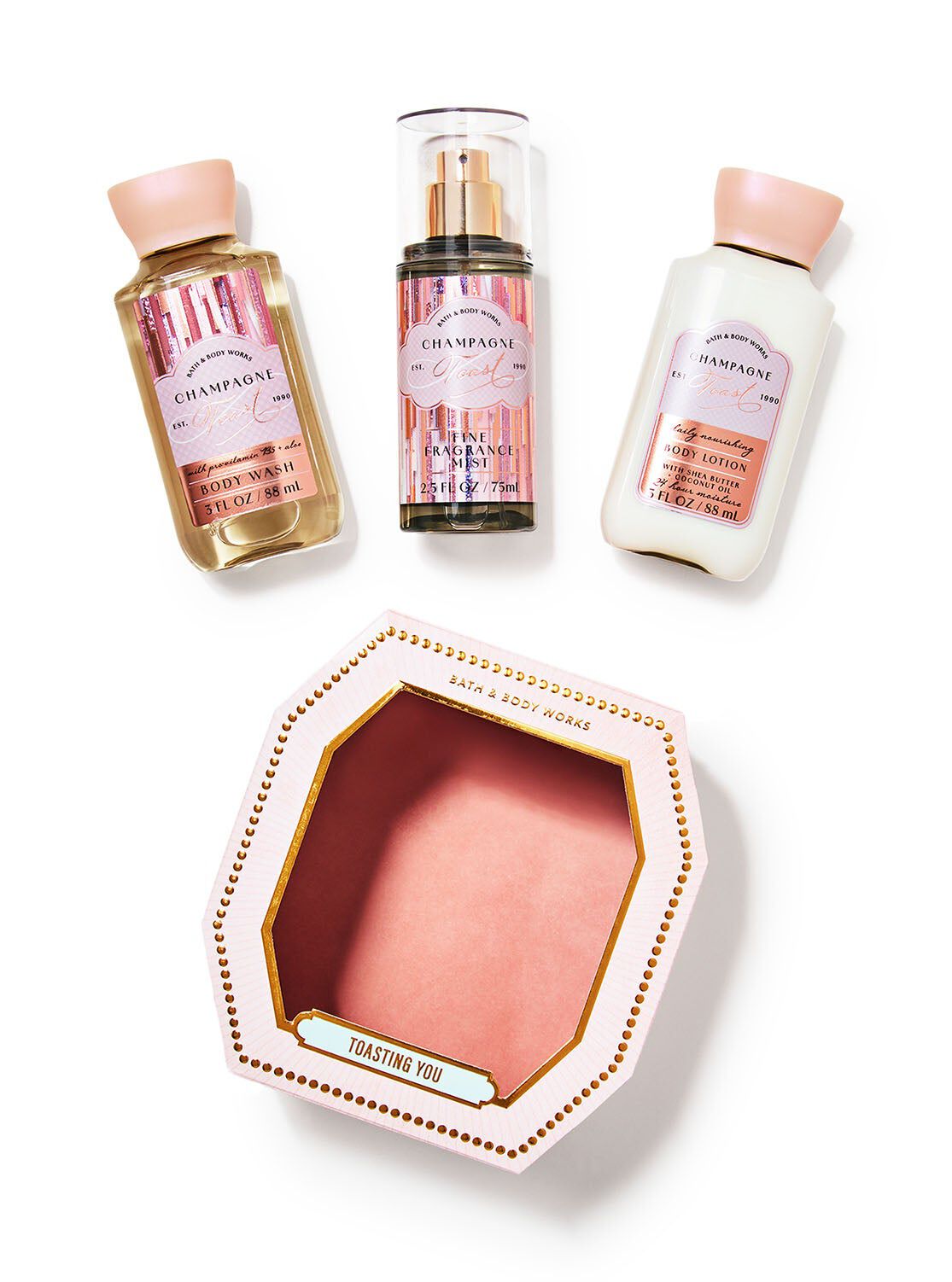 Shop Champagne Toast Mini Gift Box Set | MY Bath & Body Works