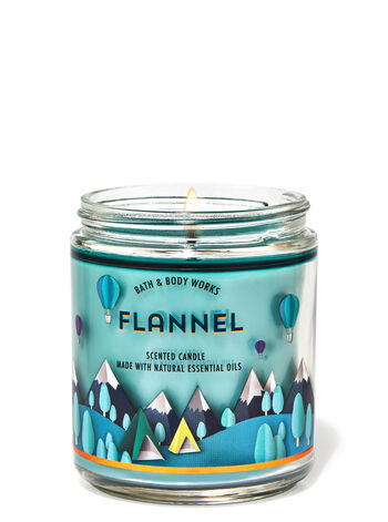 Flannel Single Wick Candle Single Wick Candle