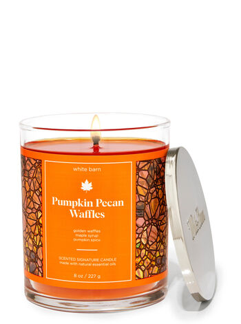 Pumpkin Pecan Waffles Signature Single Wick Candle Single Wick Candle