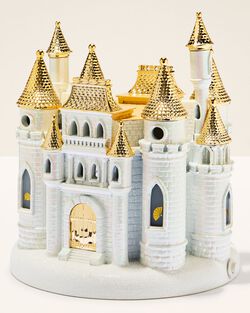 Disney Princess Light-up Castle Pedestal 3-Wick Candle Holder image number null