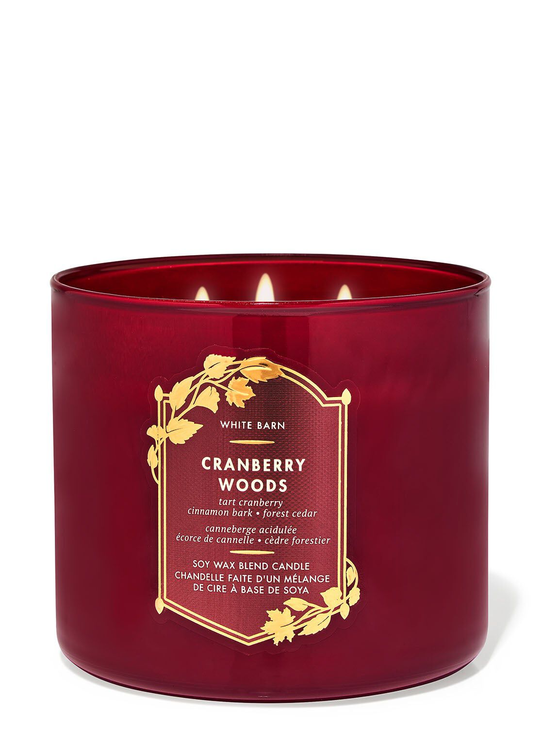 Shop Cranberry Woods 3-Wick Candle | MY Bath & Body Works