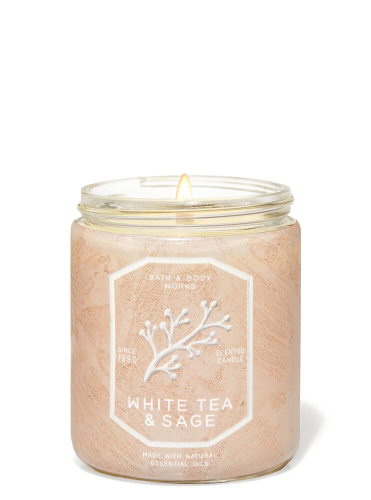 White Tea & Sage Single Wick Candle Single Wick Candle