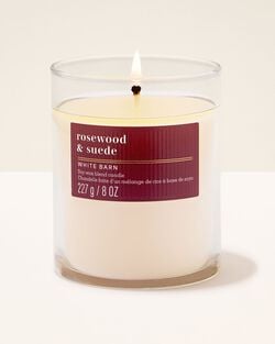 Rosewood & Suede Single Wick Candle image number null