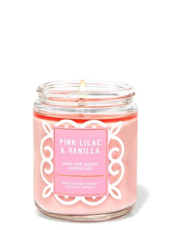 Pink Lilac & Vanilla Single Wick Candle Single Wick Candle
