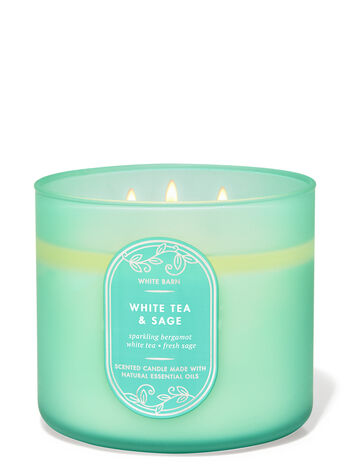 Bath & Body Works White Tea & Sage Wax Melts - 2oz, Pack Of 12, Scented Soy Wax