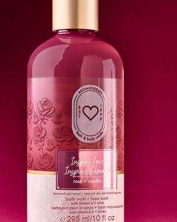 Inspire Love: Rose + Vanilla Body Wash & Foam Bath image number null